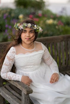 Erstkommunion-Fotoshooting im Freien