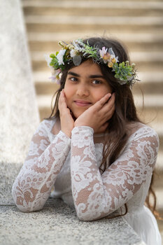 Erstkommunion-Fotoshooting im Freien