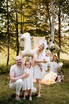 Dzień mamy - plener jabłuszka