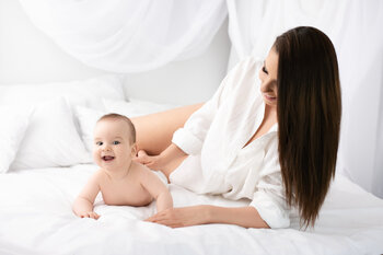 Sesja  z okazji Dnia Mamy scenka boho