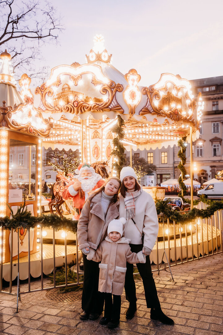 Sesja świąteczna na Rynku w Krakowie | Christmas photoshoot in Cracow