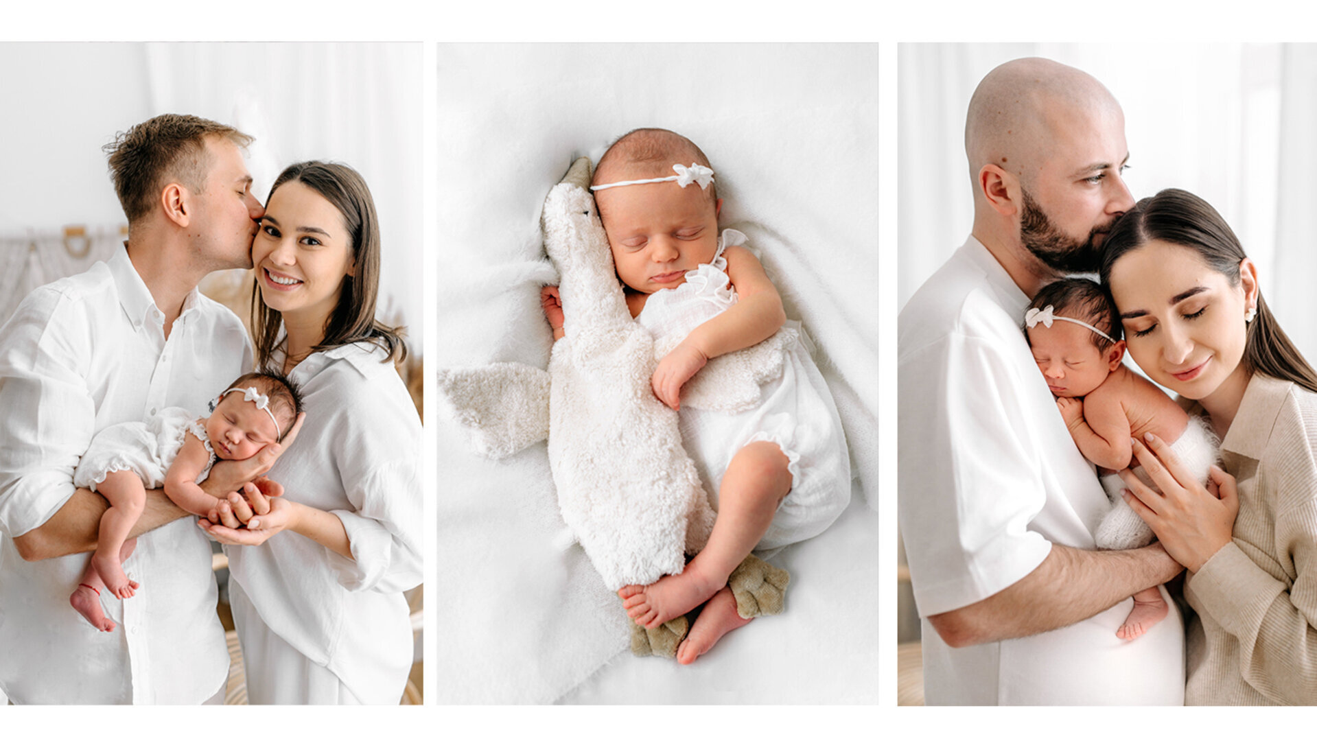 BIAŁA sesja noworodkowo-rodzinna