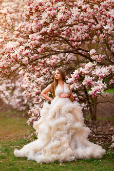 Sesje w kwitnących magnoliach