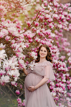 Sesje w kwitnących magnoliach