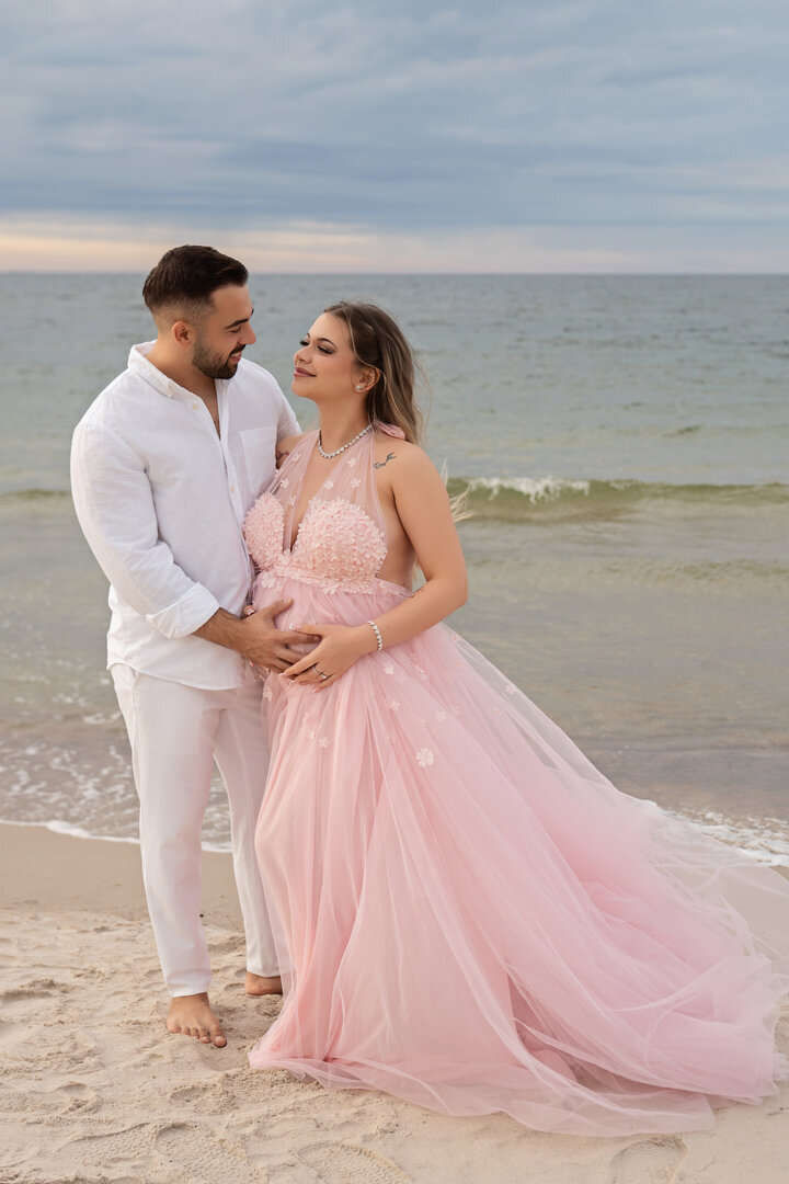 Sesja ciążowa na plaży