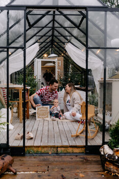 Mini sesje świąteczne - szklarnia