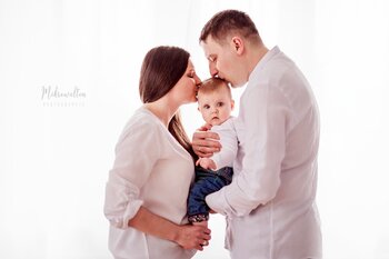 Sesja rodzinna/ciążowa w studiu