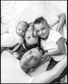 sesja rodzinna niemowlęca  STUDIO