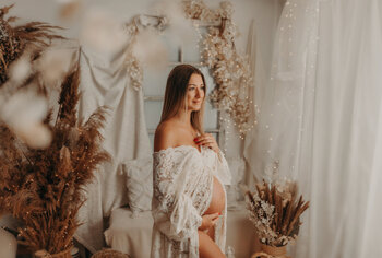 Sesja Ciążowa studio STYL BOHO