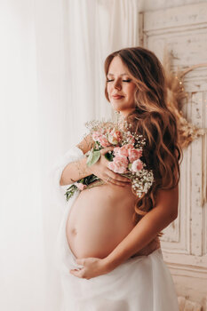 Sesja Ciążowa studio STYL BOHO