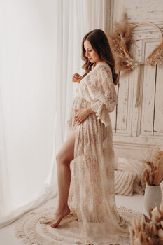 Sesja Ciążowa studio STYL BOHO