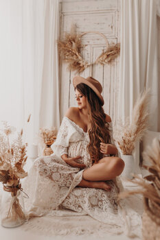 Sesja Ciążowa studio STYL BOHO