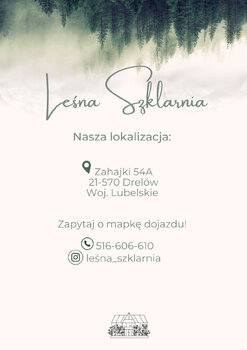 Wynajem Leśnej Szklarni - święta 2025 - dostępna od 01.listopada 2025r.